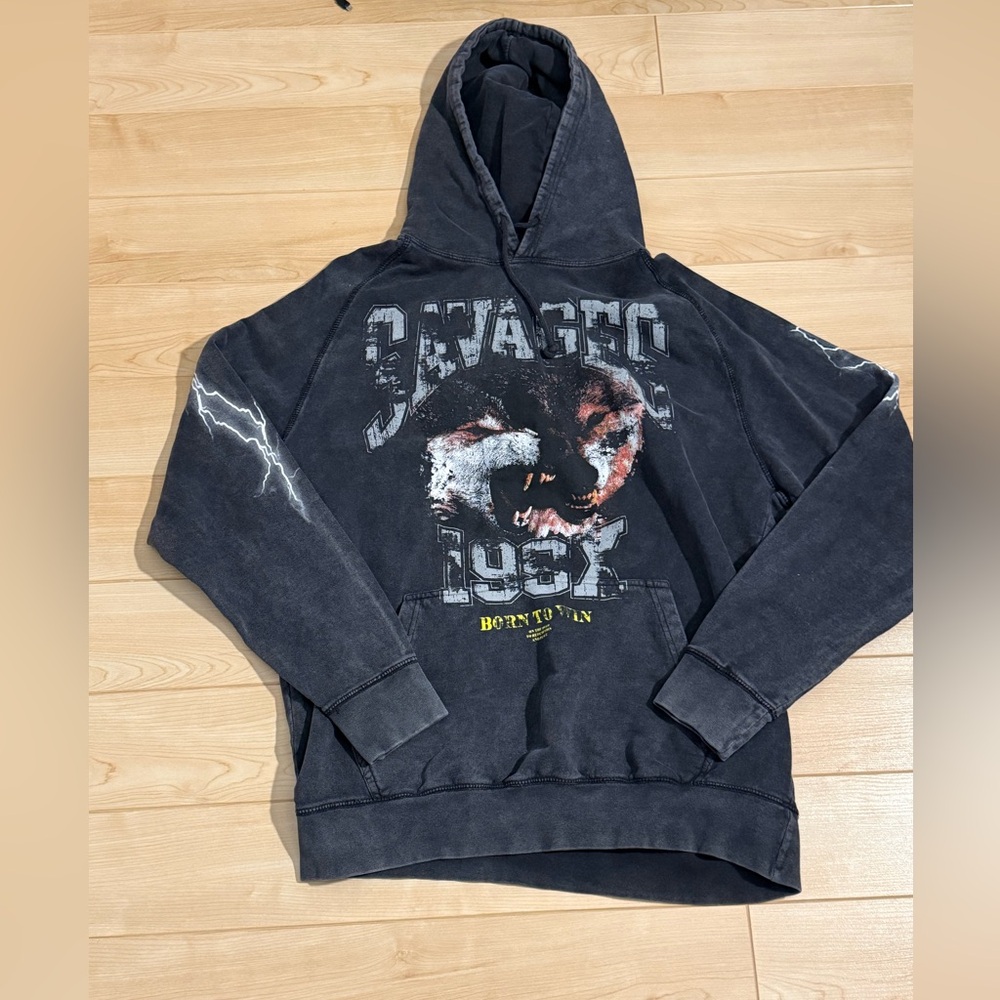 PacSun Charcoal Graphic Hoodie